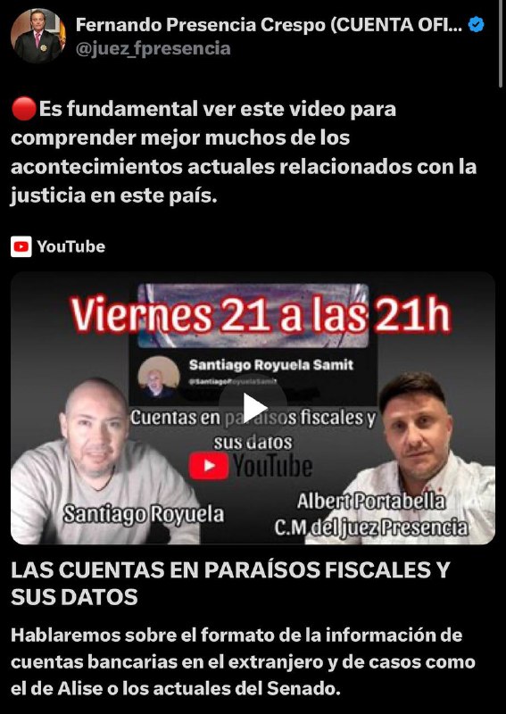 ⚖️JUEZ FERNANDO PRESENCIA⚖️