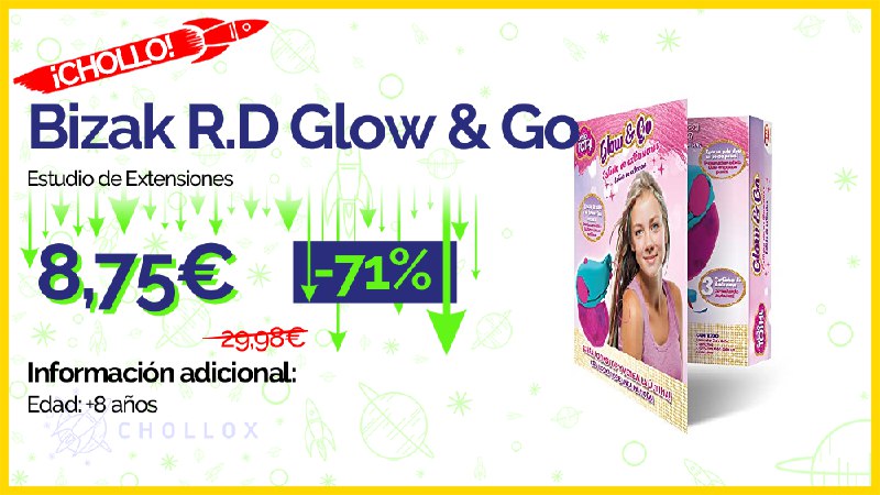 [***💥***](http://cholloimg.com/iebmvz2.png) ***🔉*** **Bizak R.D Glow &amp; Go - Estudio de Extensiones** [#Amazon](?q=%23Amazon)