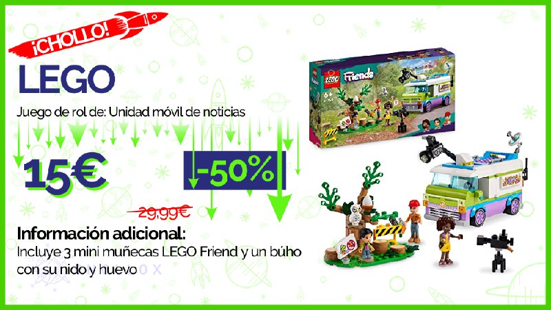 [***💥***](http://cholloimg.com/37m.png) ***🔉*** **LEGO Friends - Juego de rol de: Unidad móvil de noticias** [#Amazon](?q=%23Amazon)