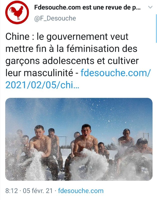 La masculinité, c’est comme les armes …