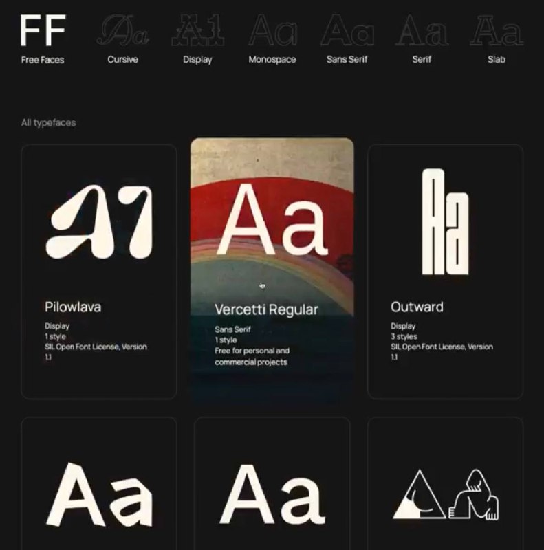 Una collezione di font per veri …