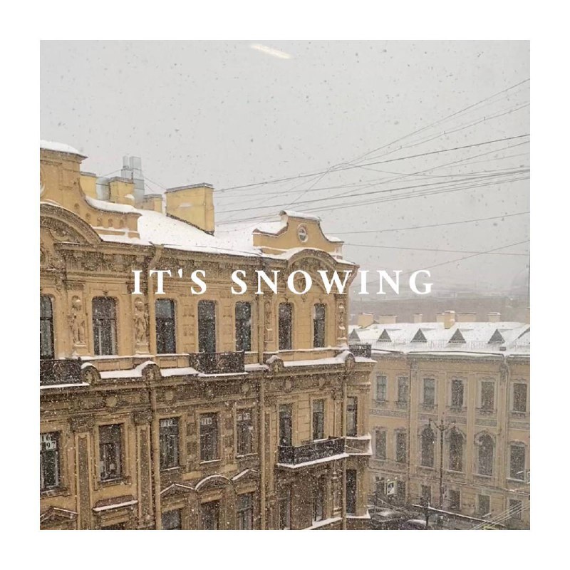 Плейлист "IT’S SNOWING"