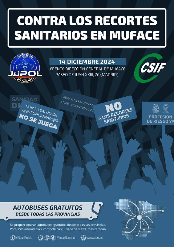 *Manifestación CONTRA LOS RECORTES EN MUFACE.