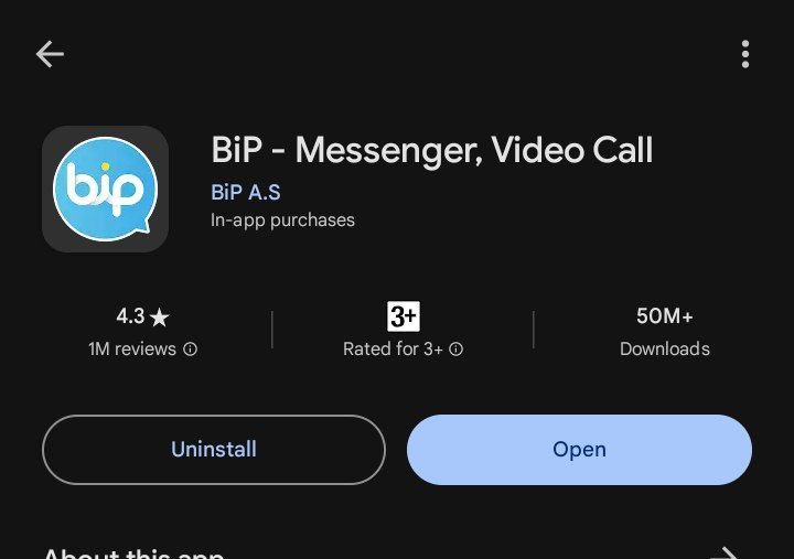 **BIP MASSAGE , VEDIO CALL