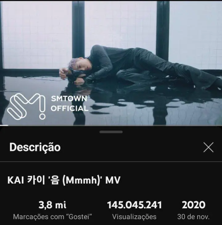 [#**YOUTUBE**](?q=%23YOUTUBE): '*Mmmh*' MV de **KAI** já …