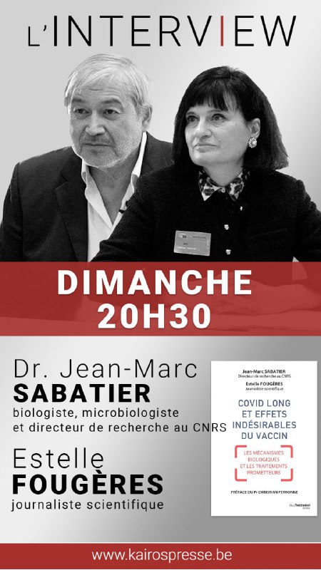 ***💥***L'INTERVIEW: Dr Jean-Marc SABATIER &amp; Estelle …