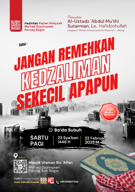 Kajian Islam Ilmiah Ahlussunnah Jakarta
