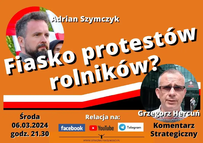 ***👉***Dzisiaj następny protest rolników w Warszawie. …