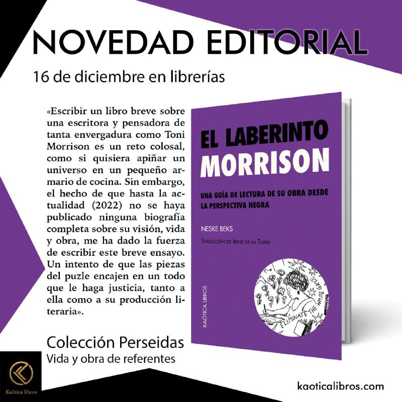 ***?*** Novedad: "El laberinto Morrison. Una …