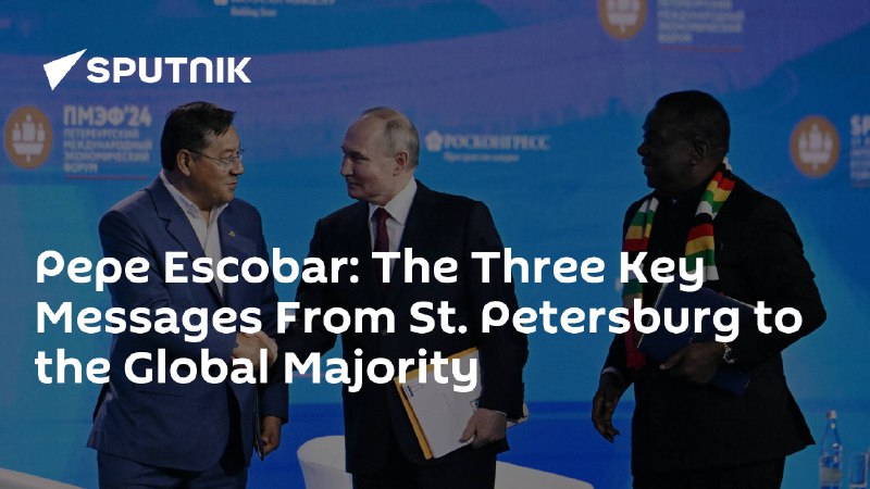 An excellent analytical summary by Pepe Escobar of the Eurasia BRICS panel last Thursday at the SPIEF which I attended. …