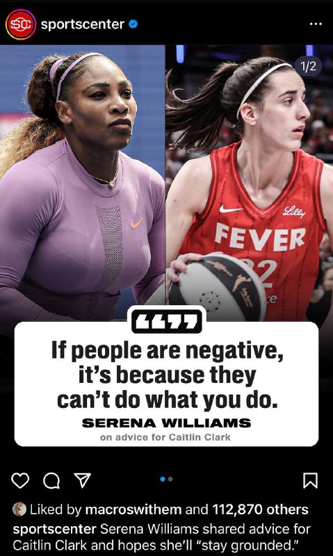 lol.. well Serena is looking different …