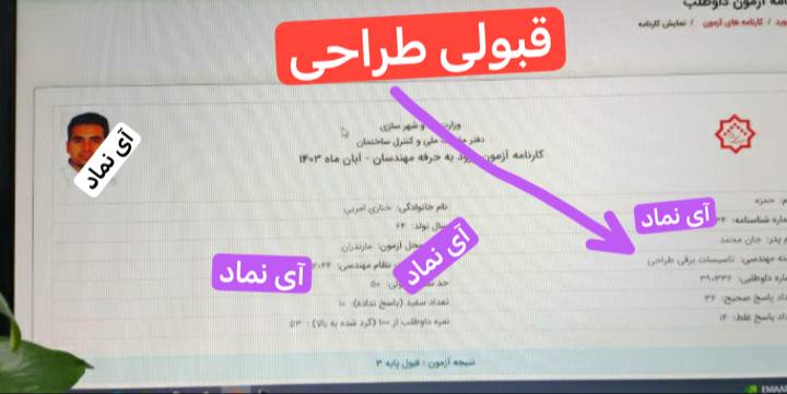 [#کارنامه\_قبولی](?q=%23%DA%A9%D8%A7%D8%B1%D9%86%D8%A7%D9%85%D9%87_%D9%82%D8%A8%D9%88%D9%84%DB%8C)