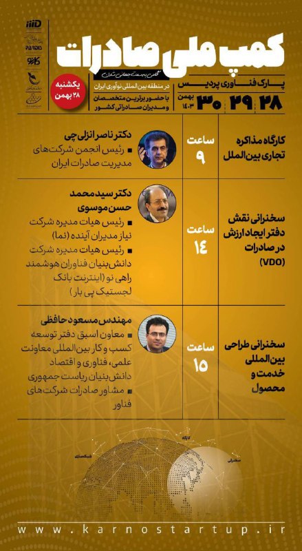 برنامه های نخستین روز *کمپ ملی …