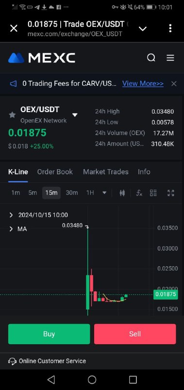 ***?***قیمت OEX هم اکنون در صرافی …