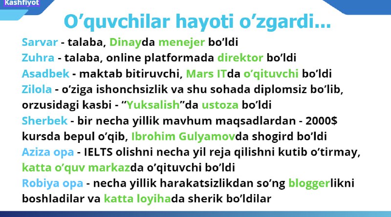 Asosan, moddiy natijalarni yig'ib turgandim. Qarasam, …