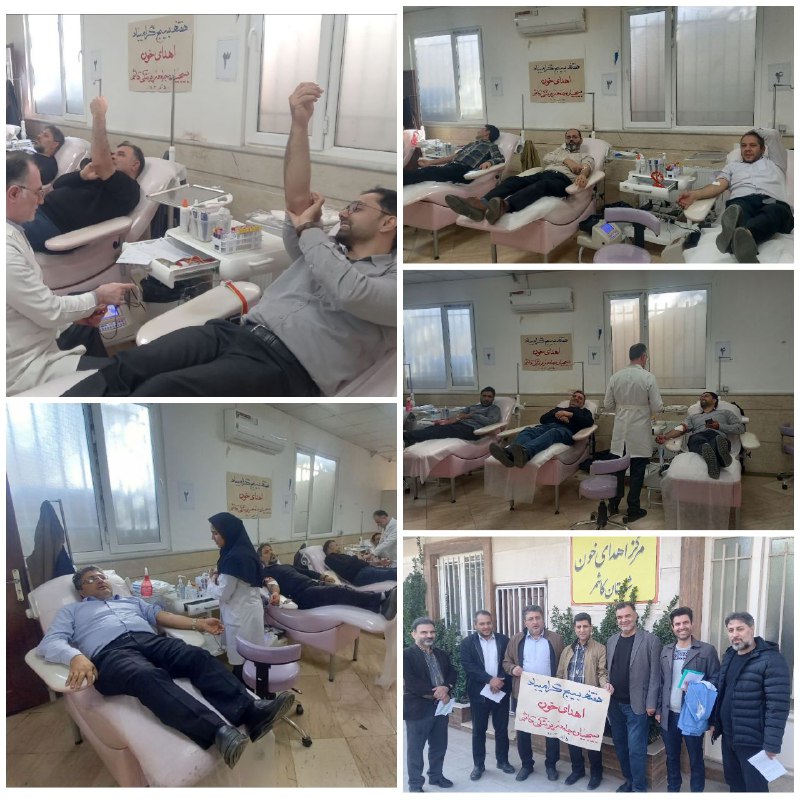 اهدای خون بسیجیان جامعه پزشکی کاشمر