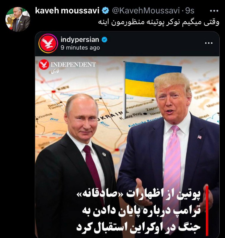 وقتی میگیم نوکر پوتینه منظورمون اینه