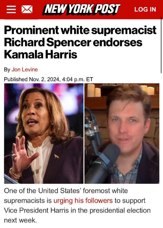 Another White Dudes for Harris moment