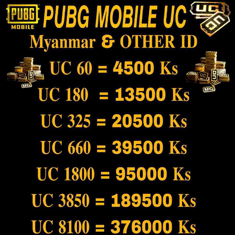 **Uc&amp;Dia တေကို စျေးချိုချိုလေးနဲ့ရမယ့်အပြင် Login UC တေပါရပါတယ်ရှင့် …