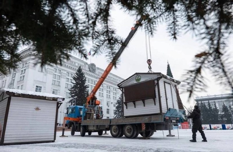 На площади Советов в центре Кемерова …