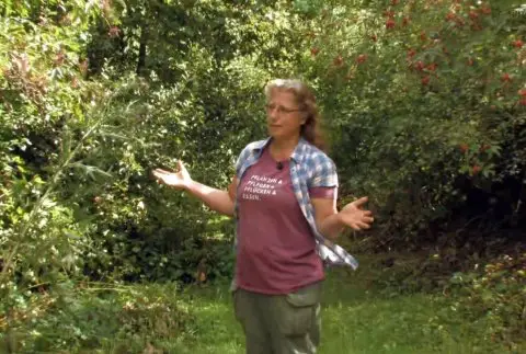 Eine gefilmte Führung durch den Mienbacher Permakultur-Waldgarten von und mit Hannelore Zech