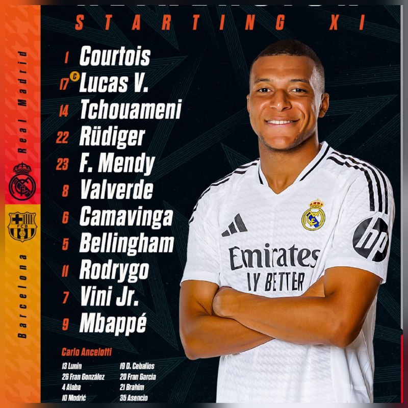 ***✅******?*** Alineacion confirmada.