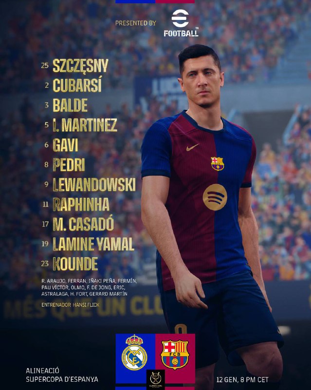 ***✅******?*** Alineacion confirmada.