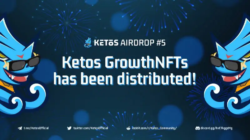 ***🤩***Ketos GrowthNFT has been sent to our winners!