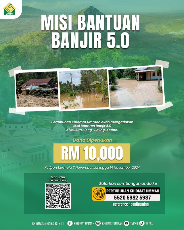 Misi Bantuan Banjir 5.0 di Baling …