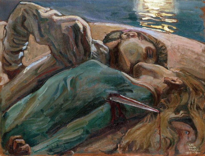 «the lovers» by akseli gallen-kallela