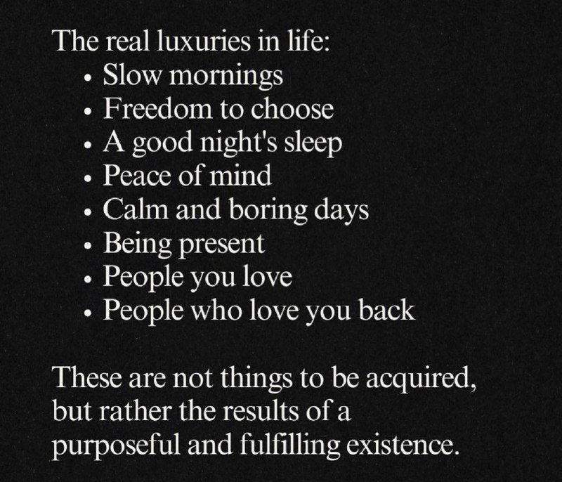 The real luxuries in life ***☝️***