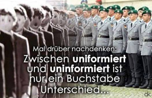 **Teilt uns doch*****❣️*** uniformiert ./. uni(n)formiert …