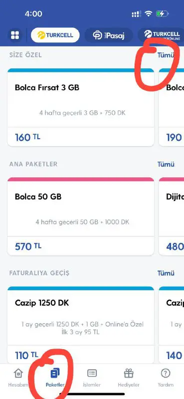 Turkcell esim建议自查下，如果已经显示没套餐，去购买一个20tl的PUBG Mobile 3GB套餐，有效延长半年