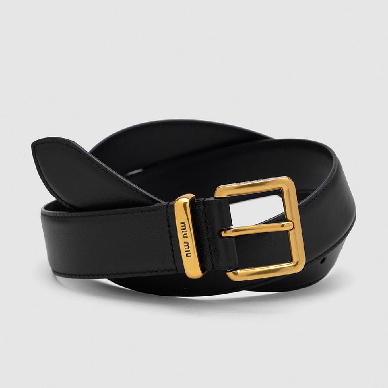 ***❤️*** **Miu Miu Leather Belt Black …