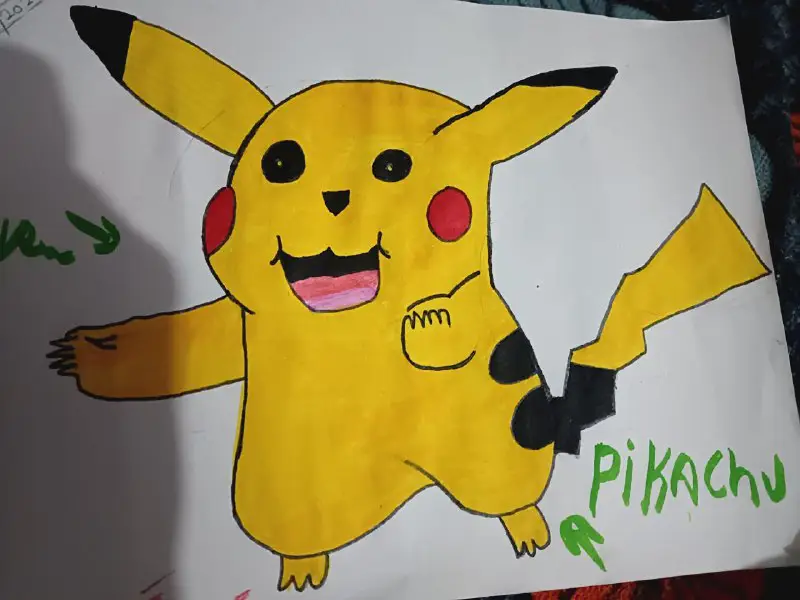 Kaise hai guy's Pikachu ki drawing …