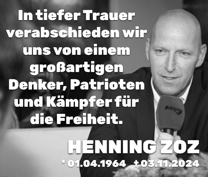 Ruhe in Frieden, lieber Henning.