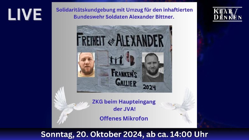 ***?******?*****LIVE | Solidaritätskundgebung für Alexander Bittner …