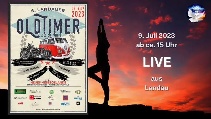 ***🔴*** **LIVE Eindrücke vom 6. Oldtimer Treffen in Landau, 9. Juli, ***👉***um 15.00 Uh**r***👈***