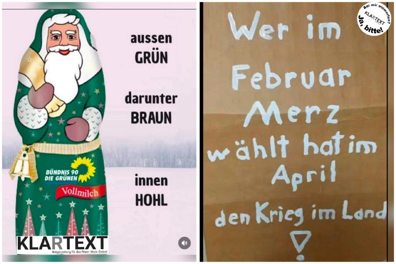 Wer grün-woke wählt, wählt braun.