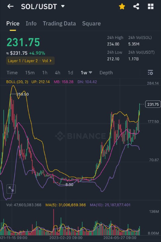 솔라나 신고가까지 약 12%