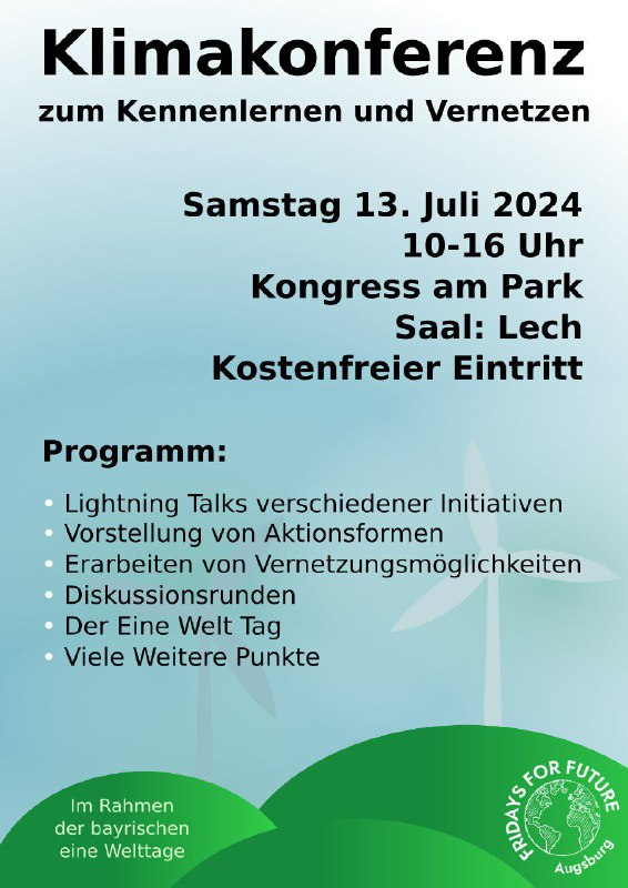 Am Samstag den 13. Juli ist …