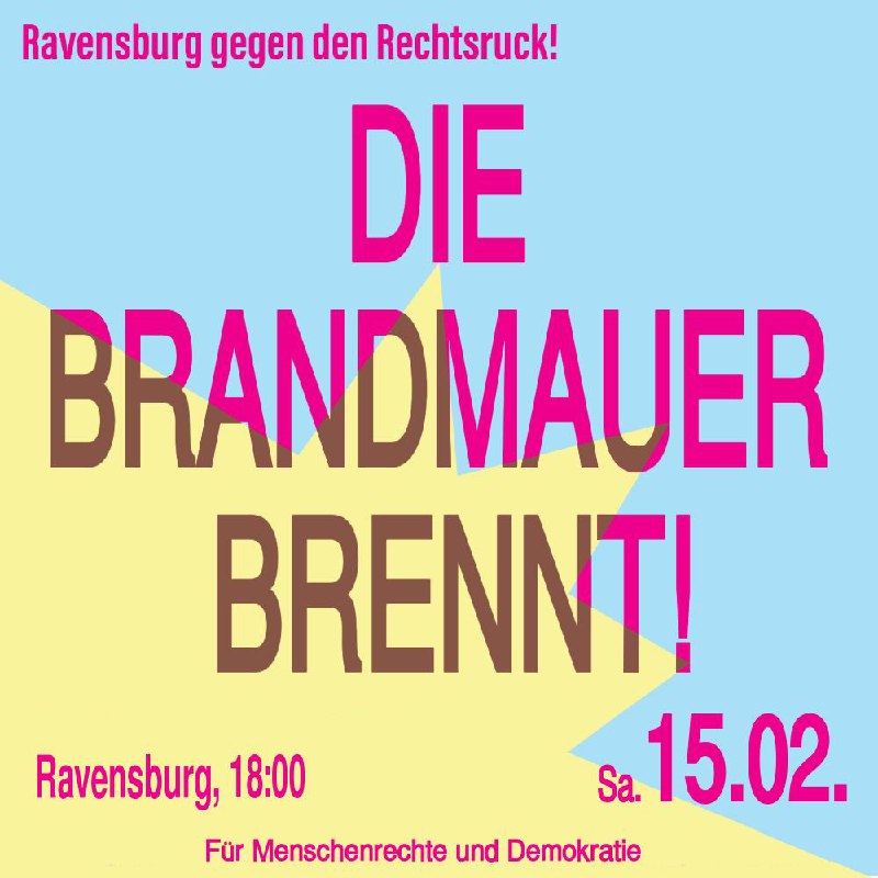 Kundgebung 15.2. 18 [Uhr.in](http://Uhr.in/) Ravensburg
