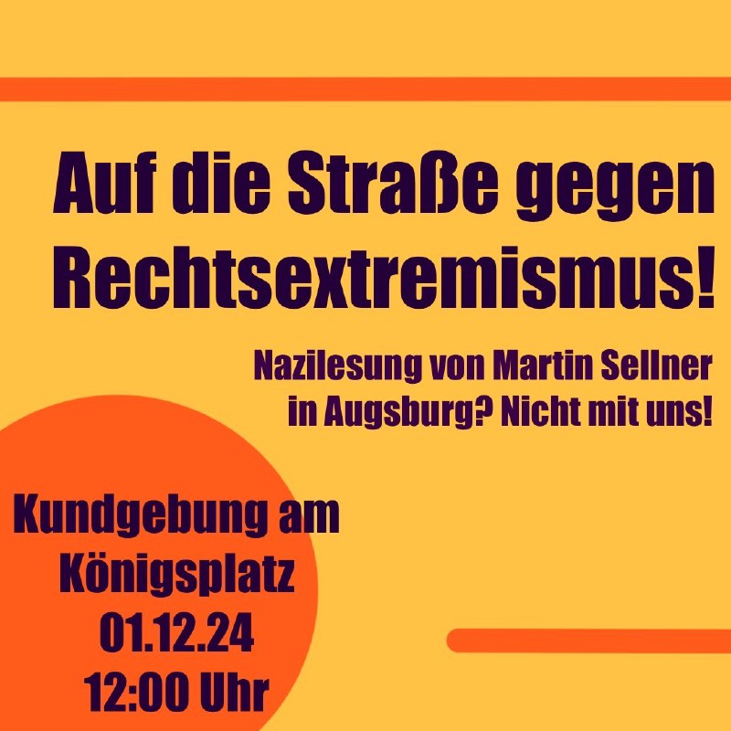 Diesen Sonntag, den 01.12.24, hält **Rechtsextremist …