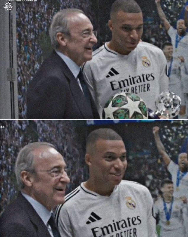 **Kylian Mbappé et Florentino Pérez hier …