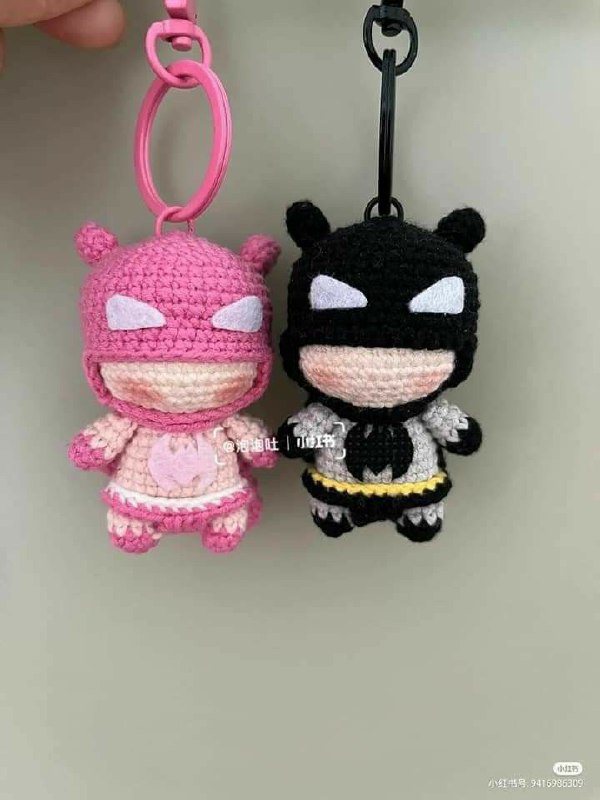 ***🩷***Bat man couple keychain ***🖤***