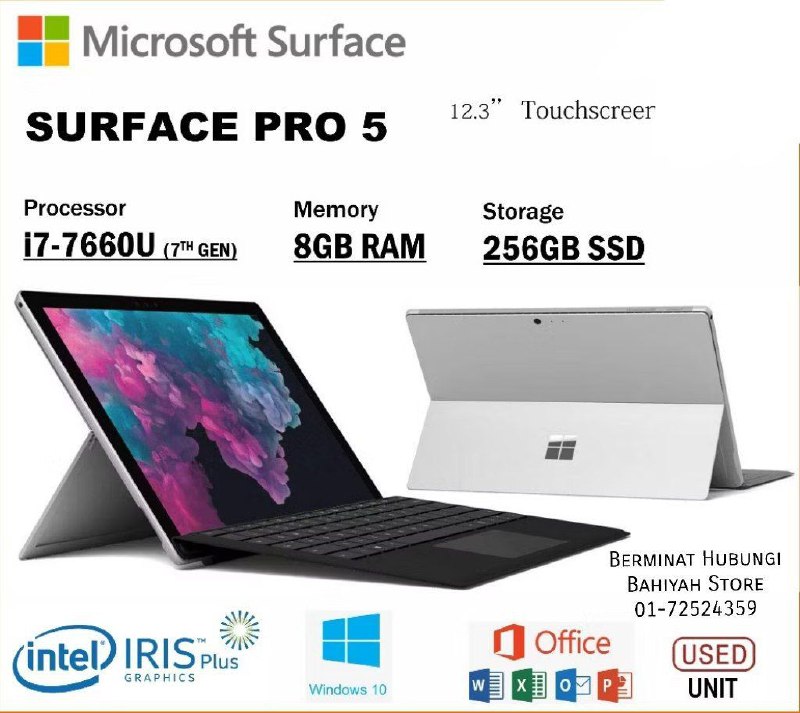 ***🔥*****CLEARANCE STOCK** **SURFACE PRO 5 i7!!!!!**