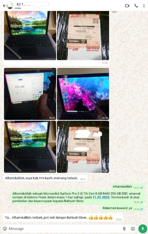 Alhamdulillah sebuah Microsofot Surface Pro 5 …