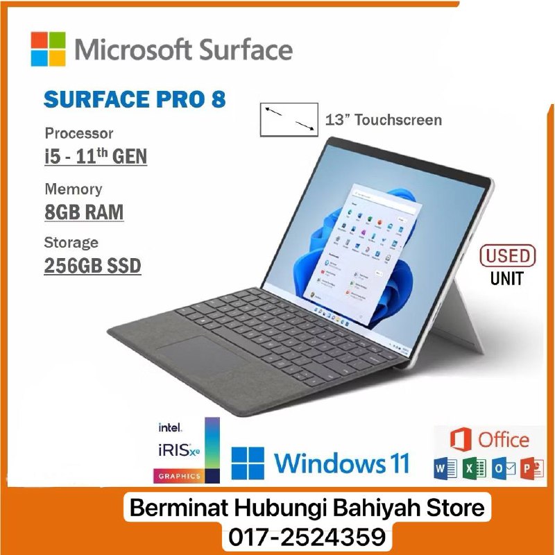 **Promosi Surface Pro 8 secondhand**