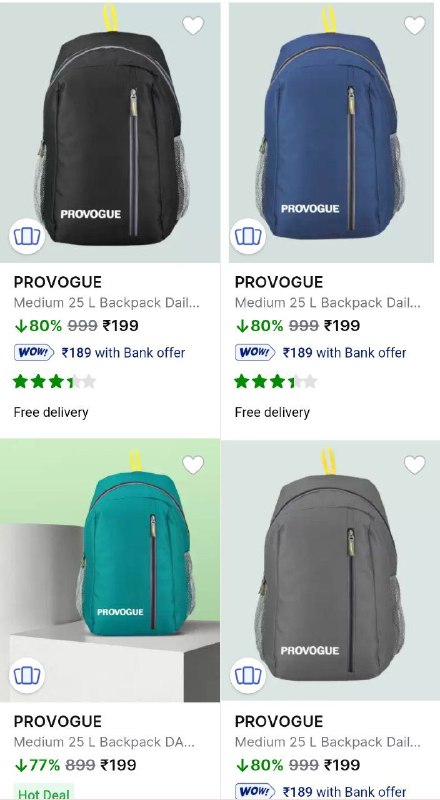 Provogue Backpack Starts @199