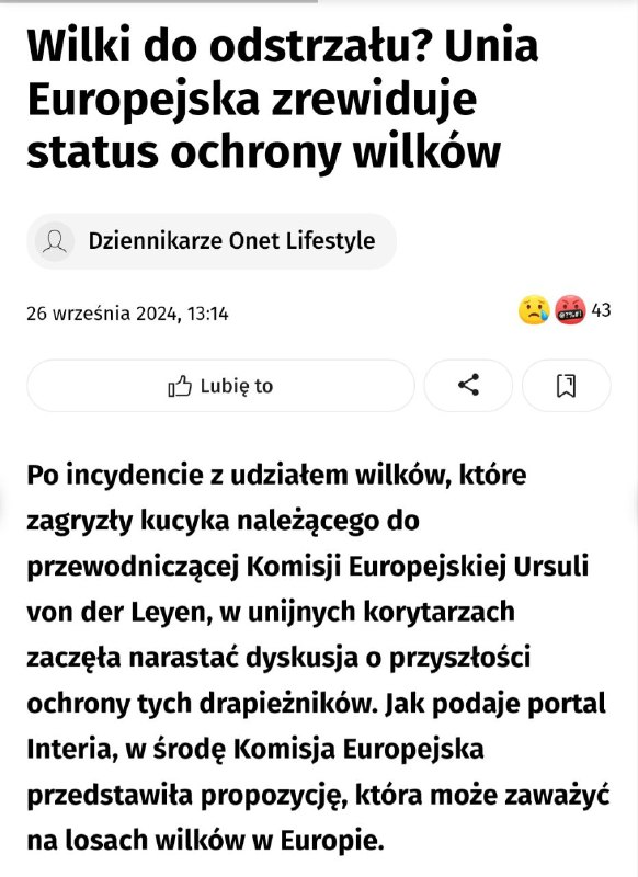 W Unii dzika natura jest priorytetem …